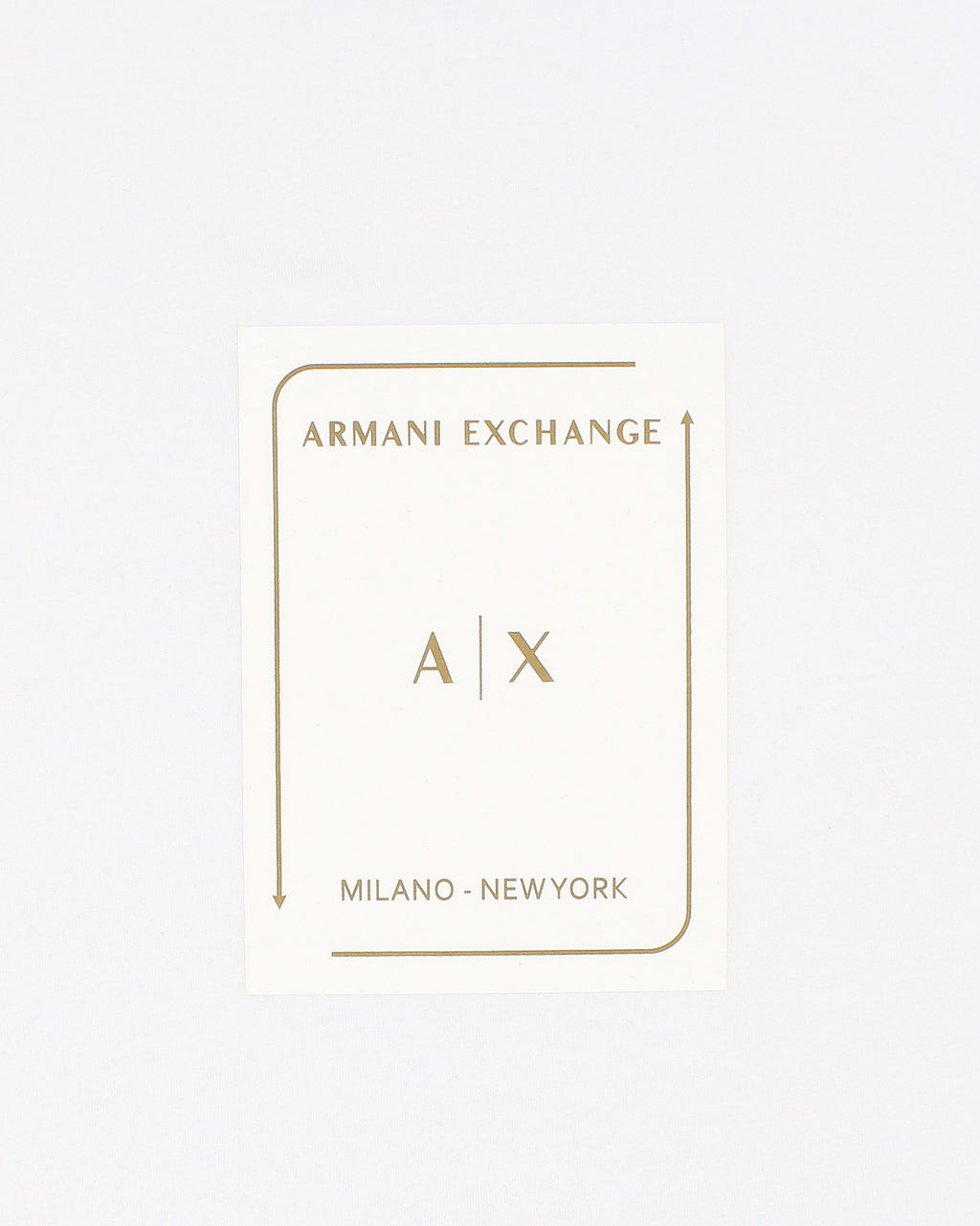 A-X Men's Oversized Logo Patch T-Shirt – White