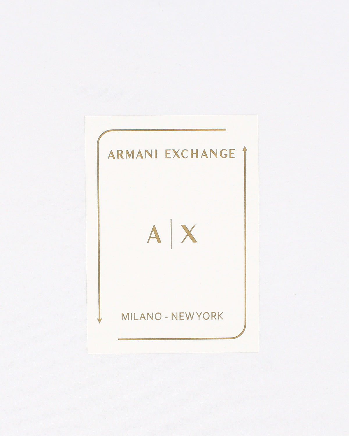 A-X Men's Oversized Logo Patch T-Shirt – White