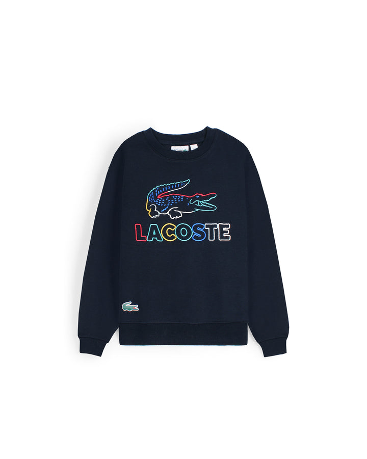 Kids Lac. Embraided Sweatshirt - Navy Blue