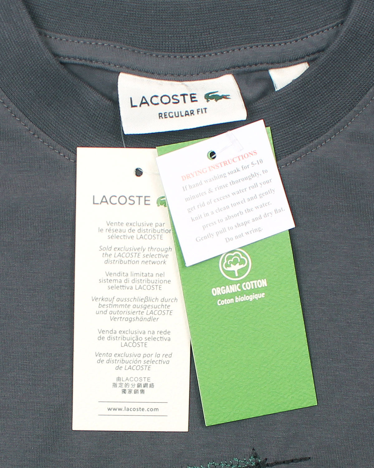 Men's Oversize Croc Lac. T Shirt - Grey