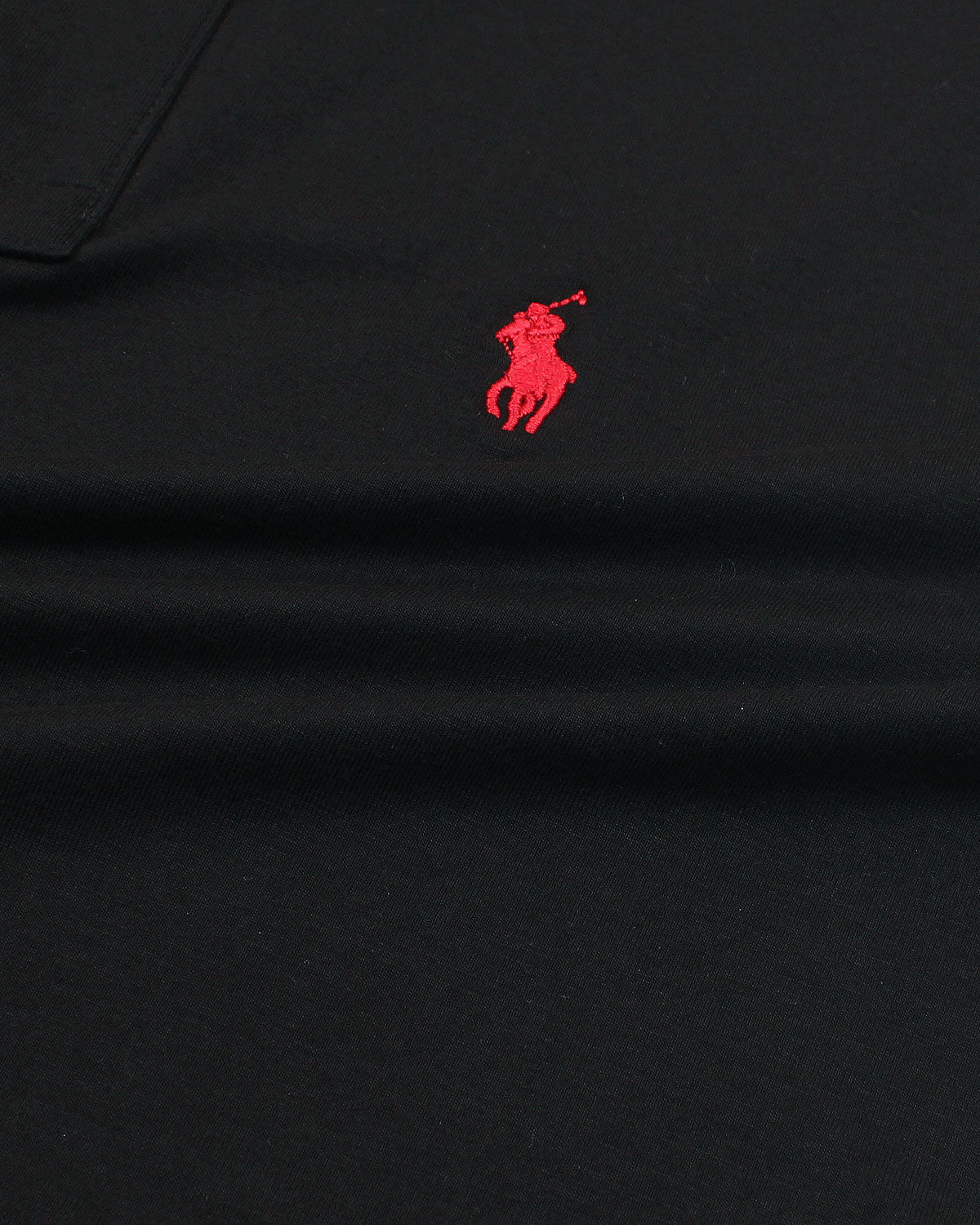 Iconic Basic Red Pony Modal T Shirt - Black