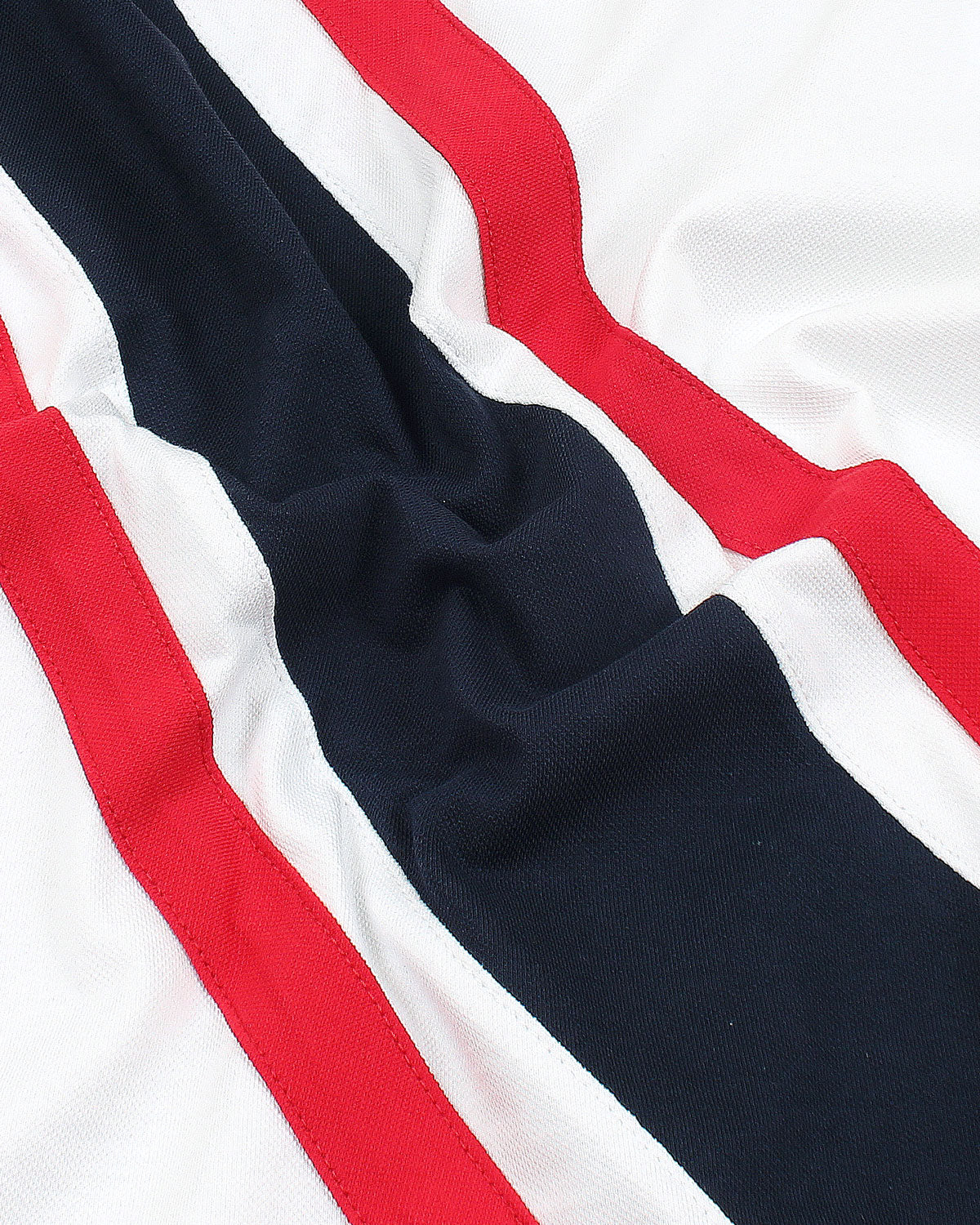 Iconic Tommy Stripe Polo - White