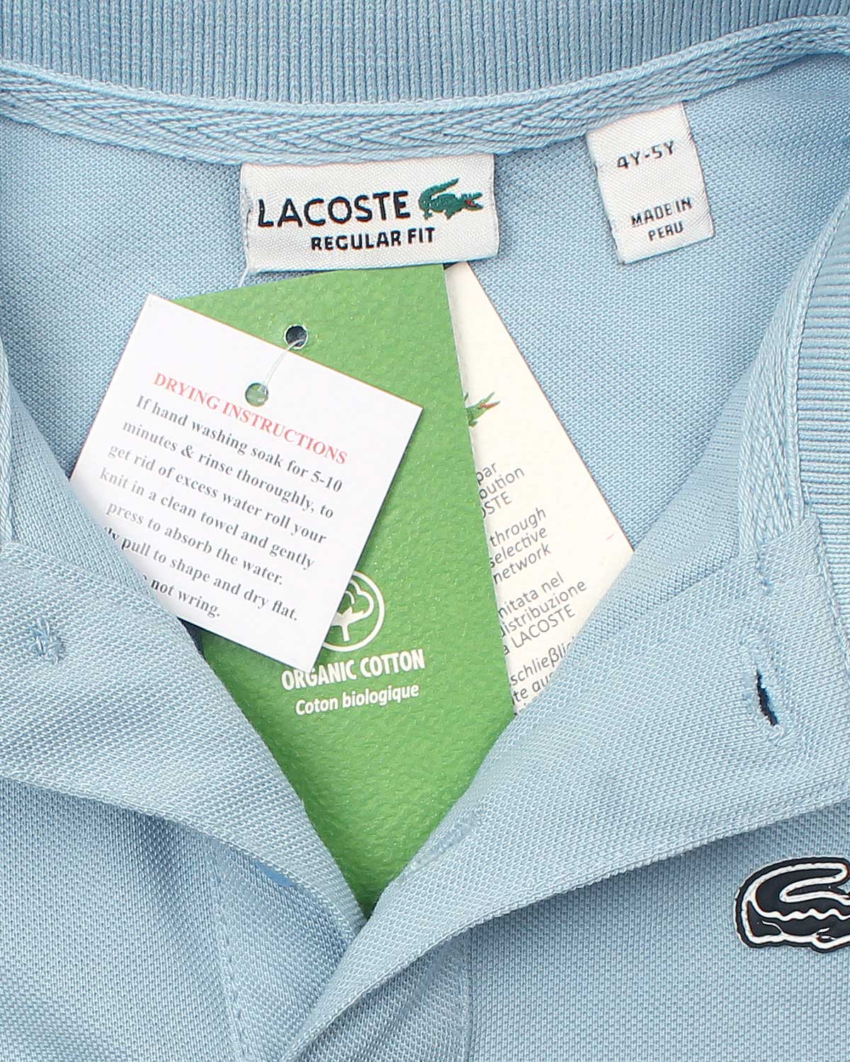 Premium Baby Girl Lac. Polo Shirt - Sky Blue