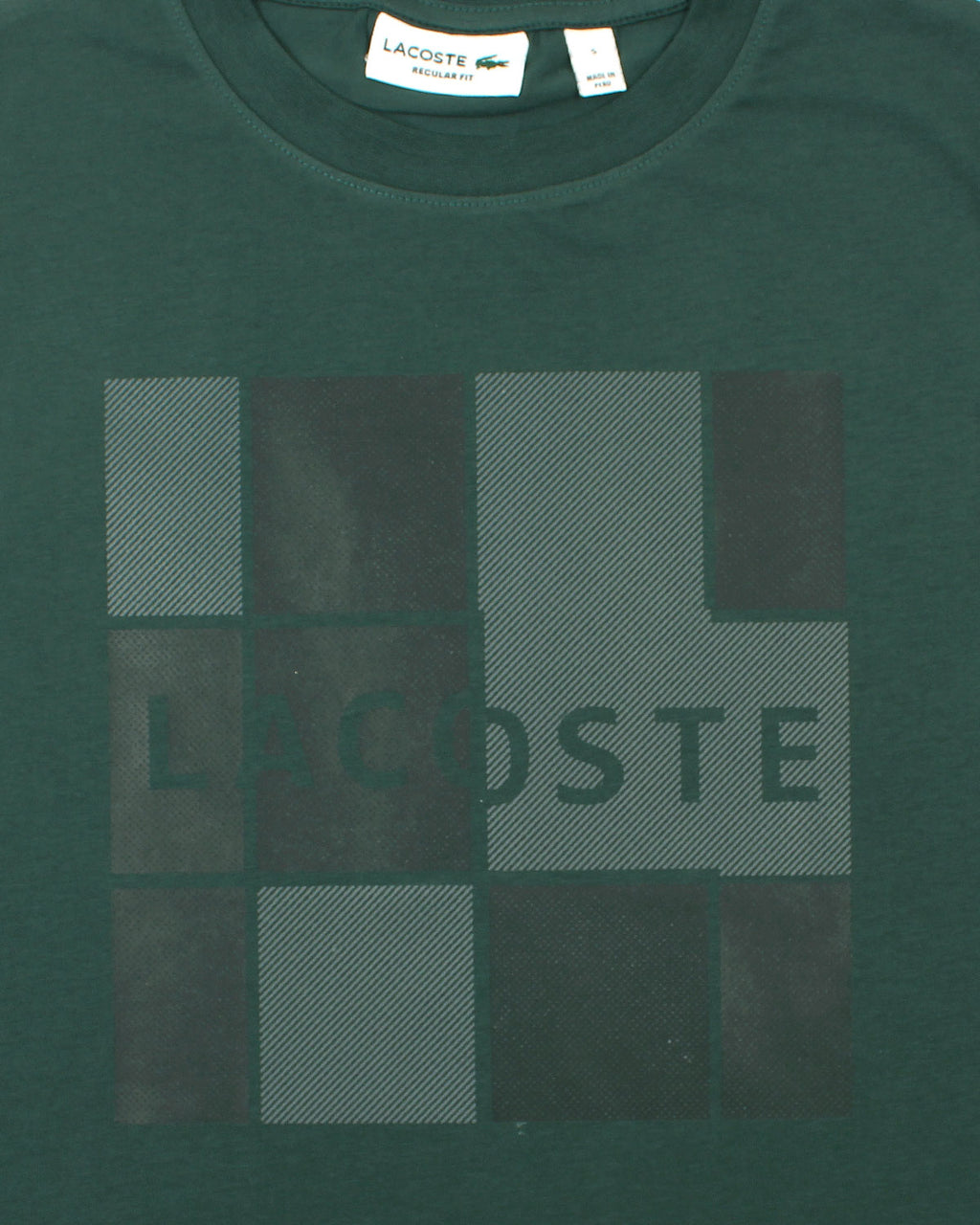 Men's Lac Graphic Grid T Shirt - Green