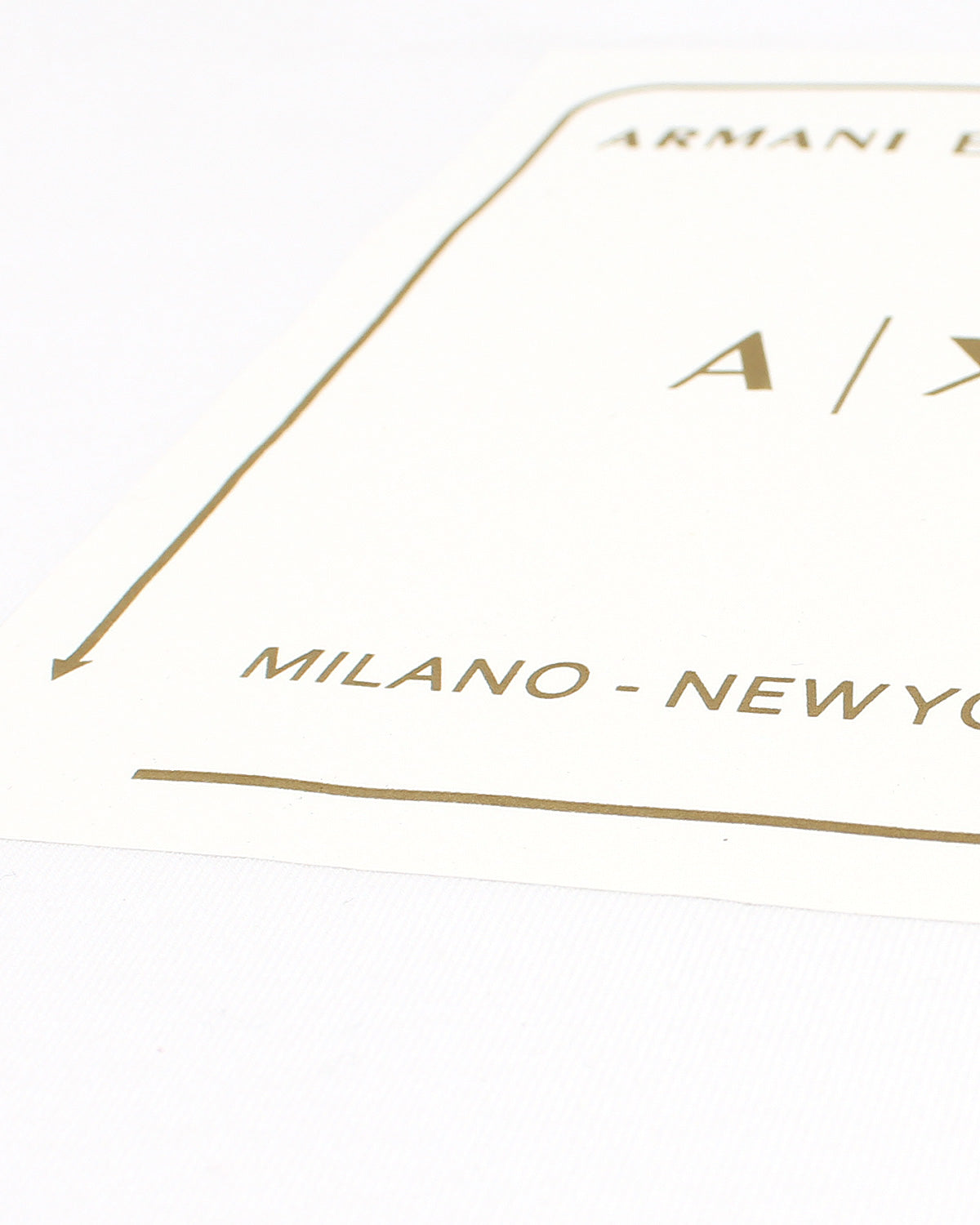 A-X Men's Oversized Logo Patch T-Shirt – White