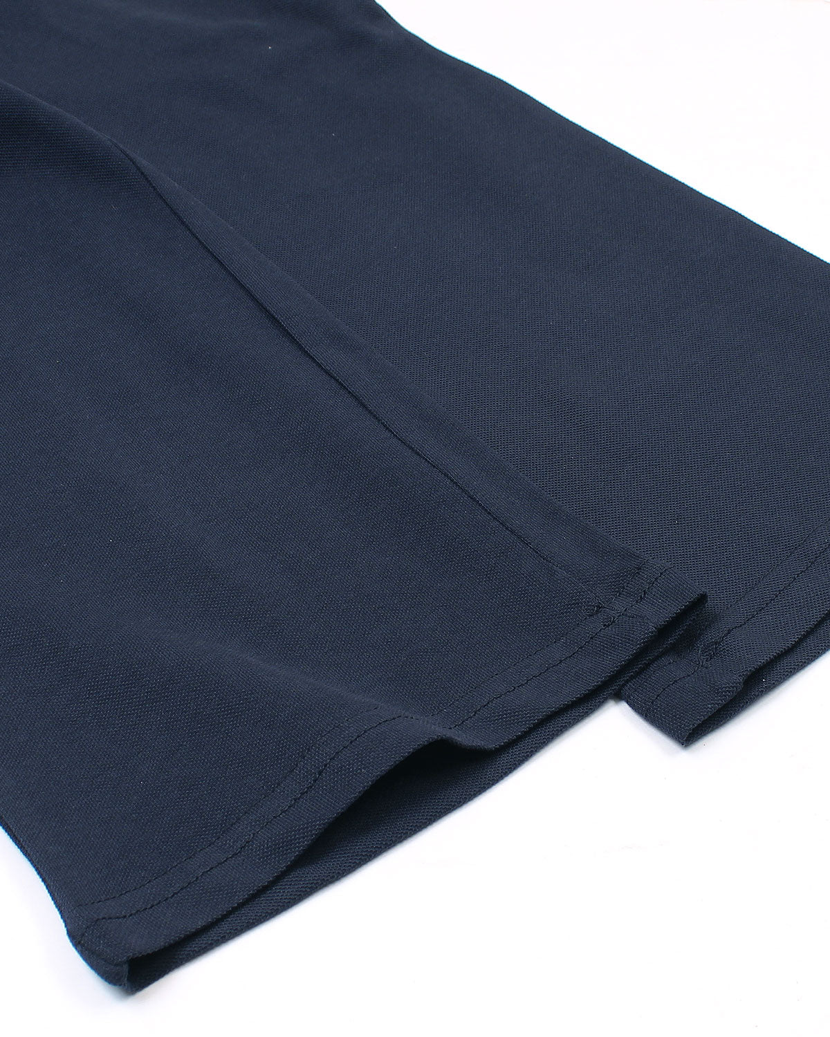 Kids Notch Lapel Pique Tracksuit - Navy Blue