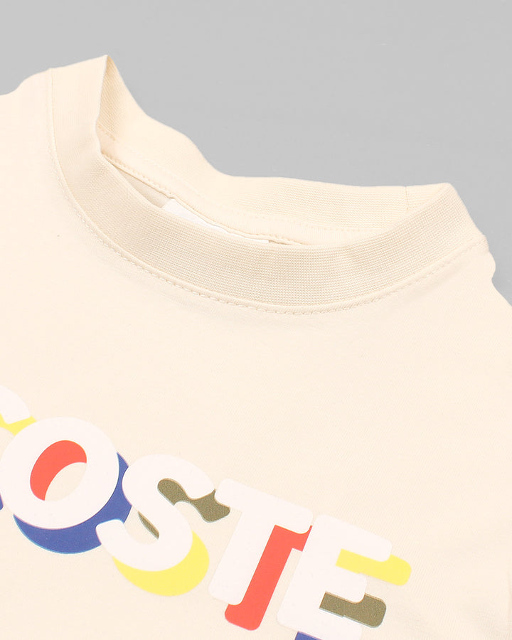 Kids Lac. Multi Logo T Shirt - Off White