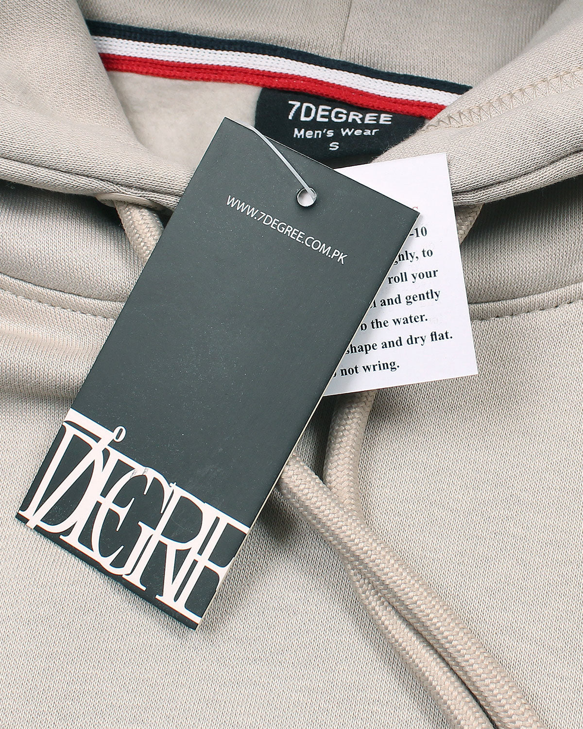 Men's Relax Fit TH Flag Hoddie  - Off White