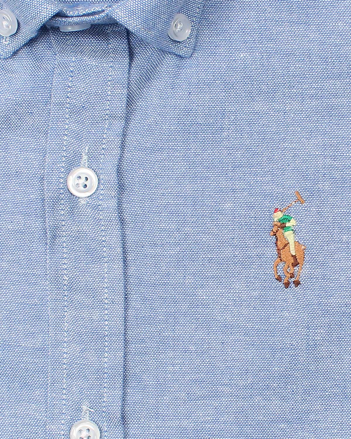 Kids Button Down Oxford Shirt - Sky Blue