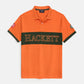 Premium Men Contrast Panel Polo - Orange