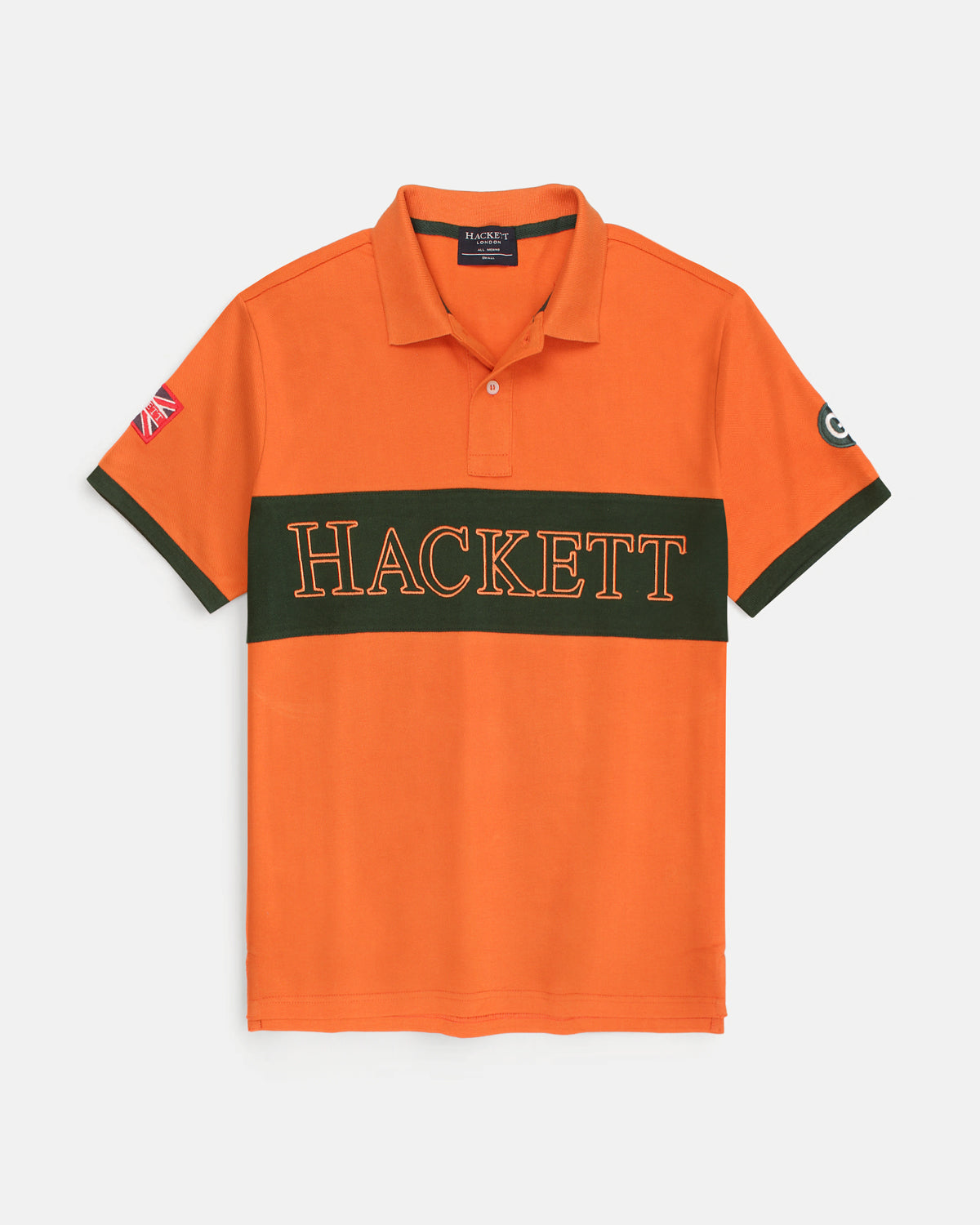 Premium Men Contrast Panel Polo - Orange