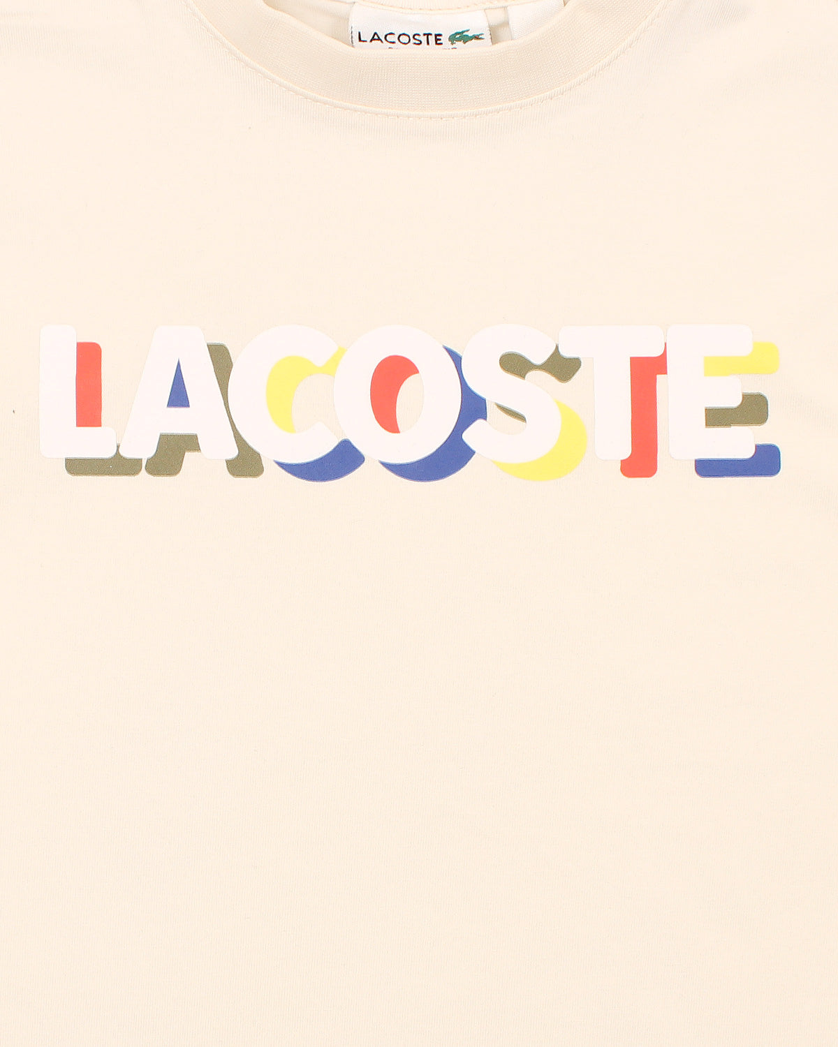 Kids Lac. Multi Logo T Shirt - Off White