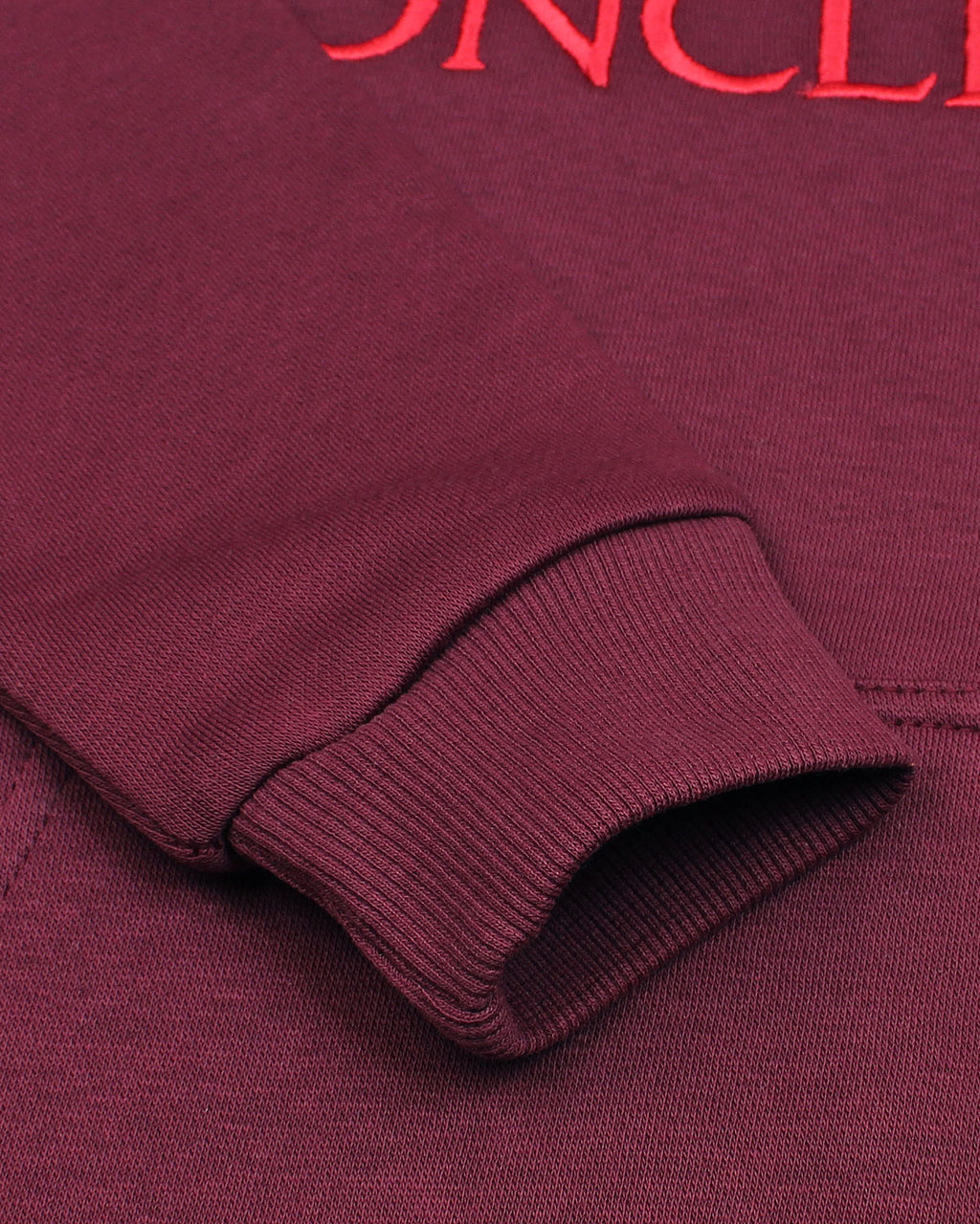 Mon. Logo Kids Hoodie - Maroon