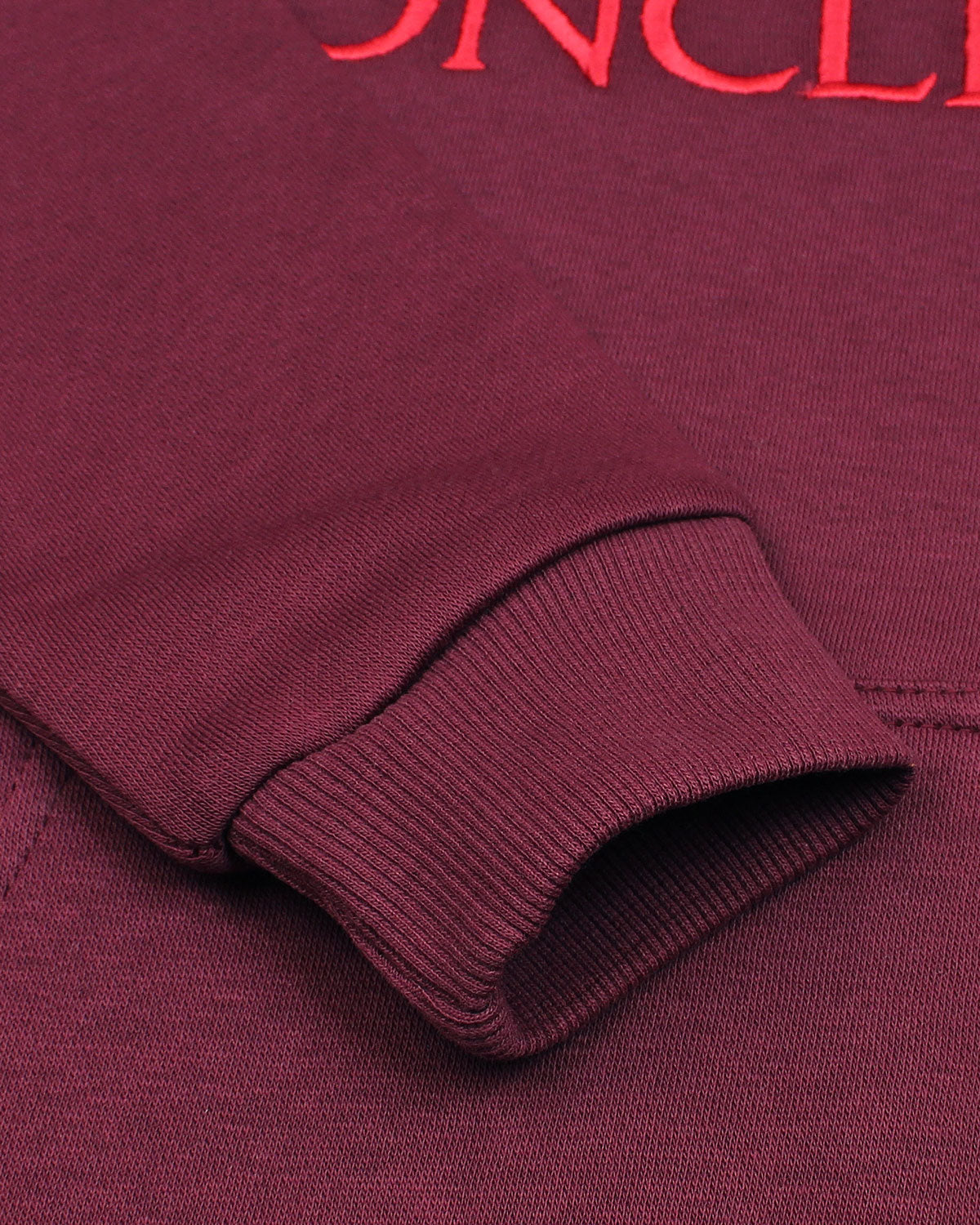 Mon. Logo Kids Hoodie - Maroon