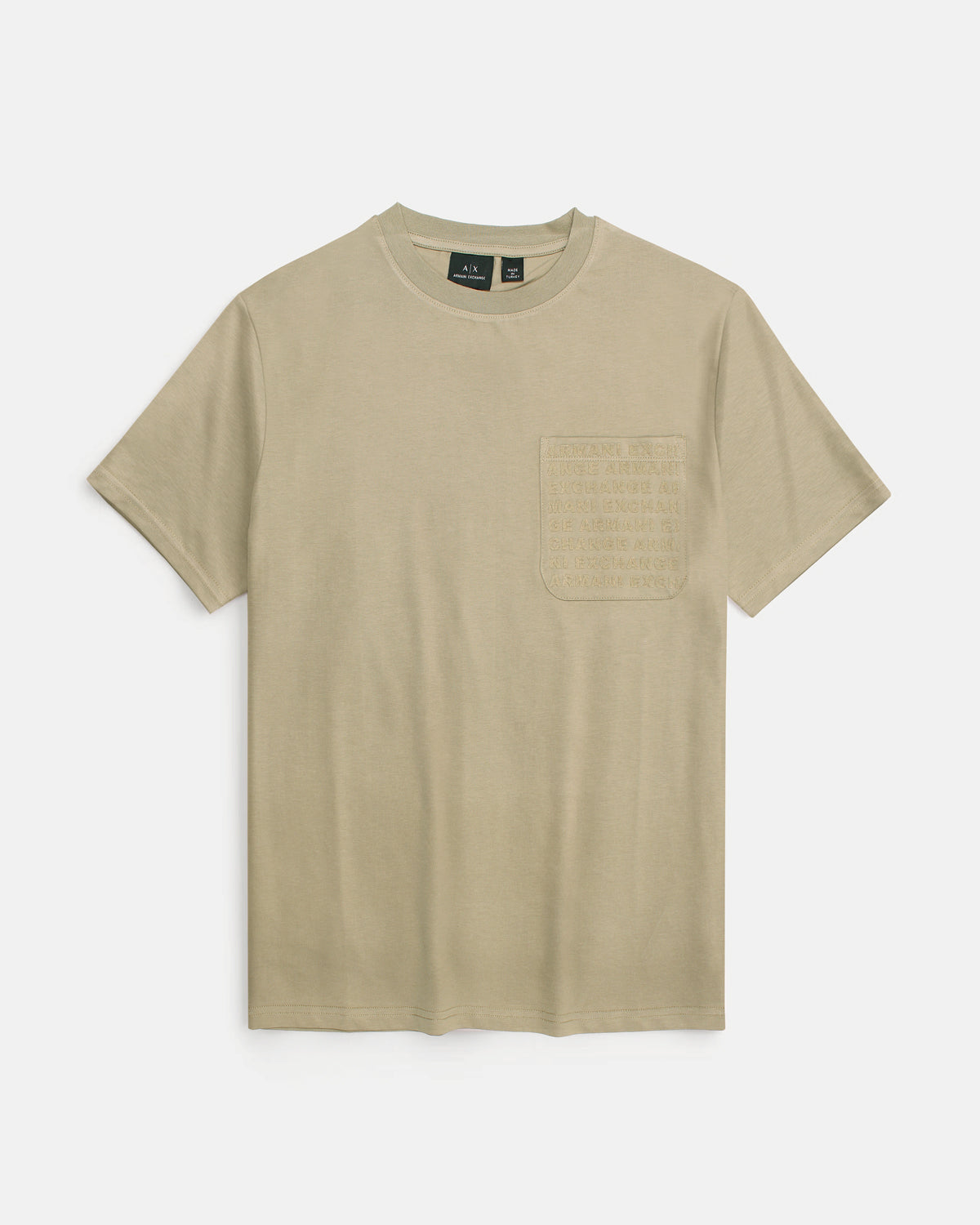 Men's Pocket A-X T Shirt - Beige