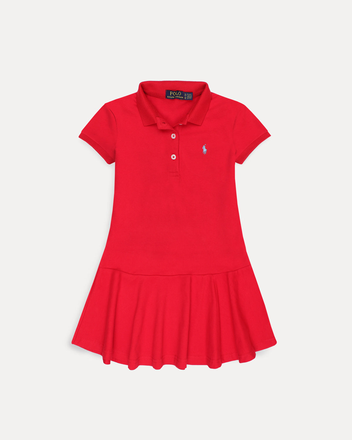 Premium Baby Girl R-L Polo Dress - Red