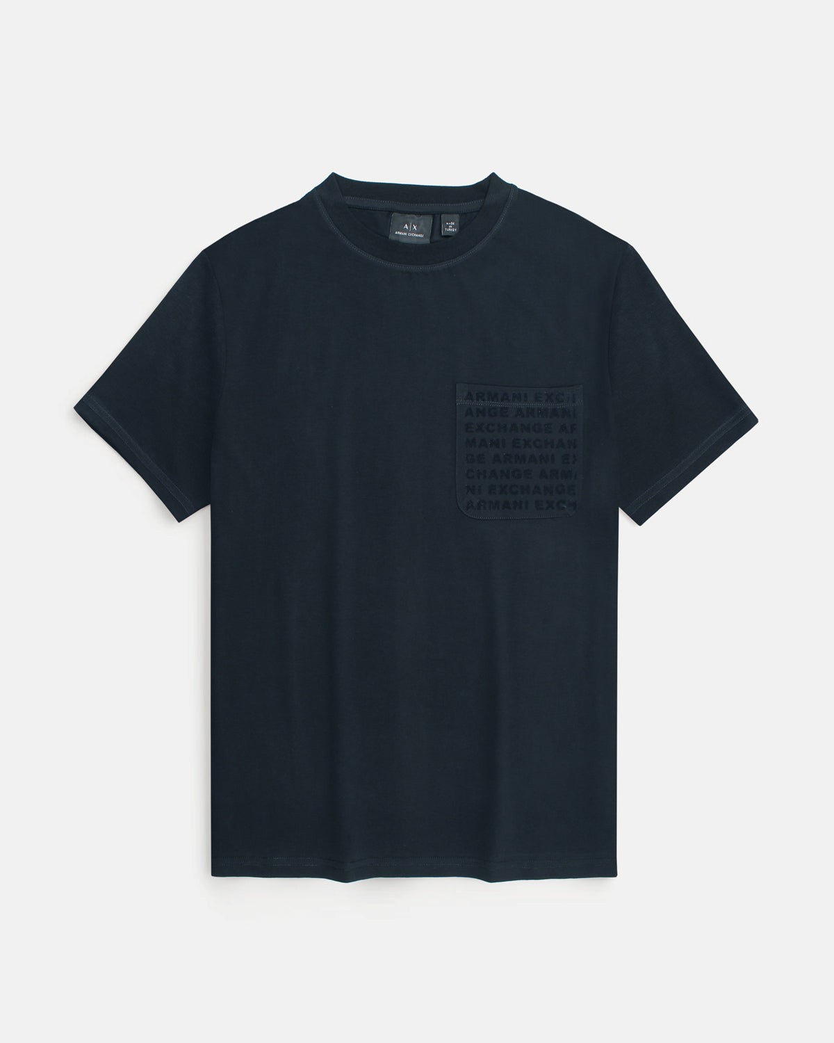 Men's Pocket A-X T Shirt - Navy Blue
