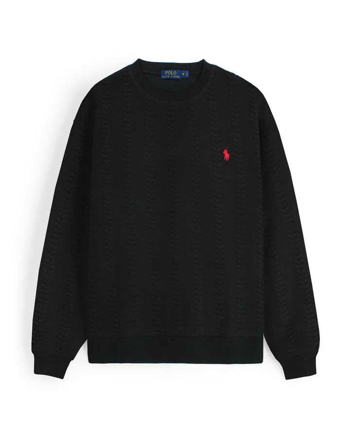 Premium Men's Fleece Sweater - Black