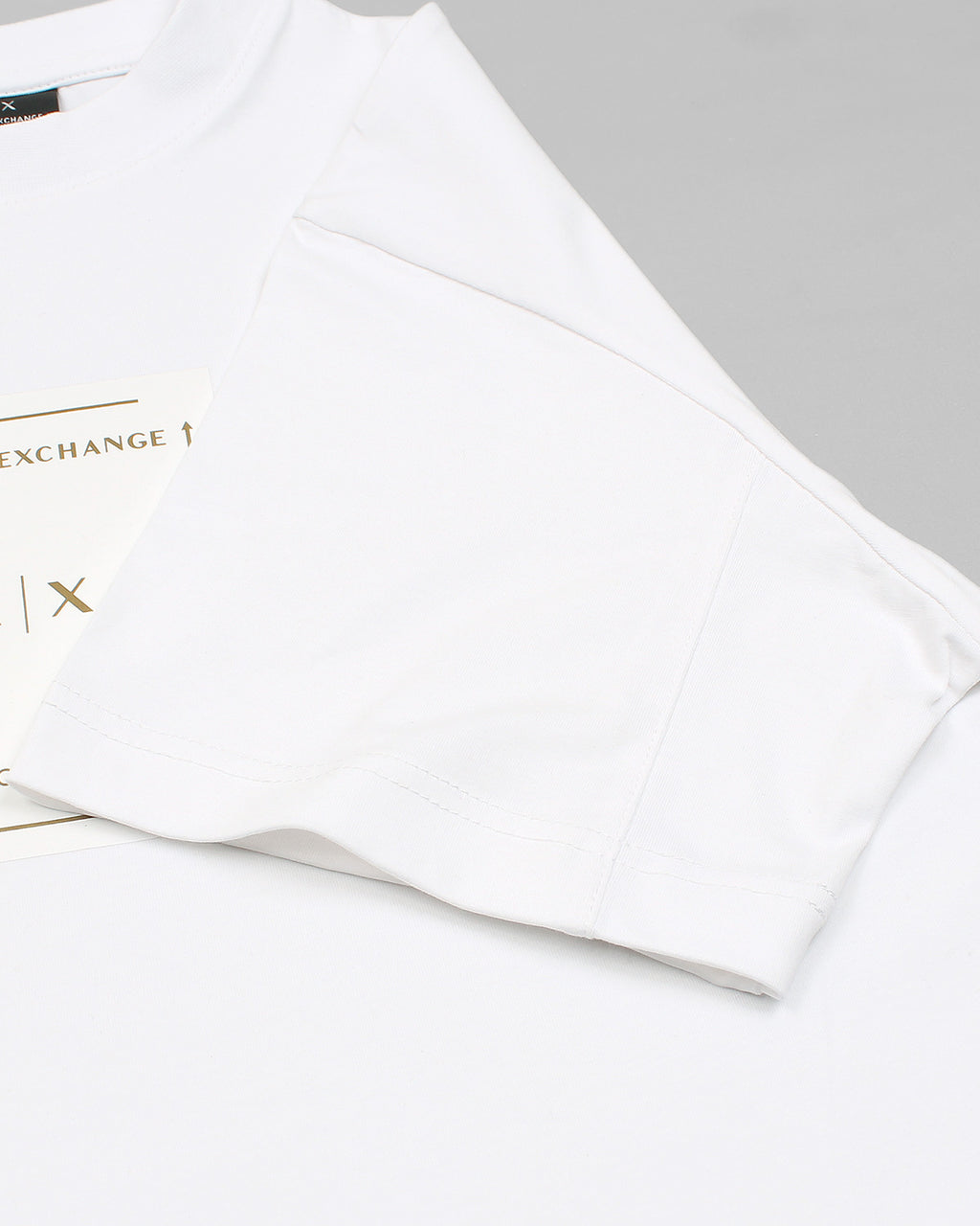 A-X Men's Oversized Logo Patch T-Shirt – White