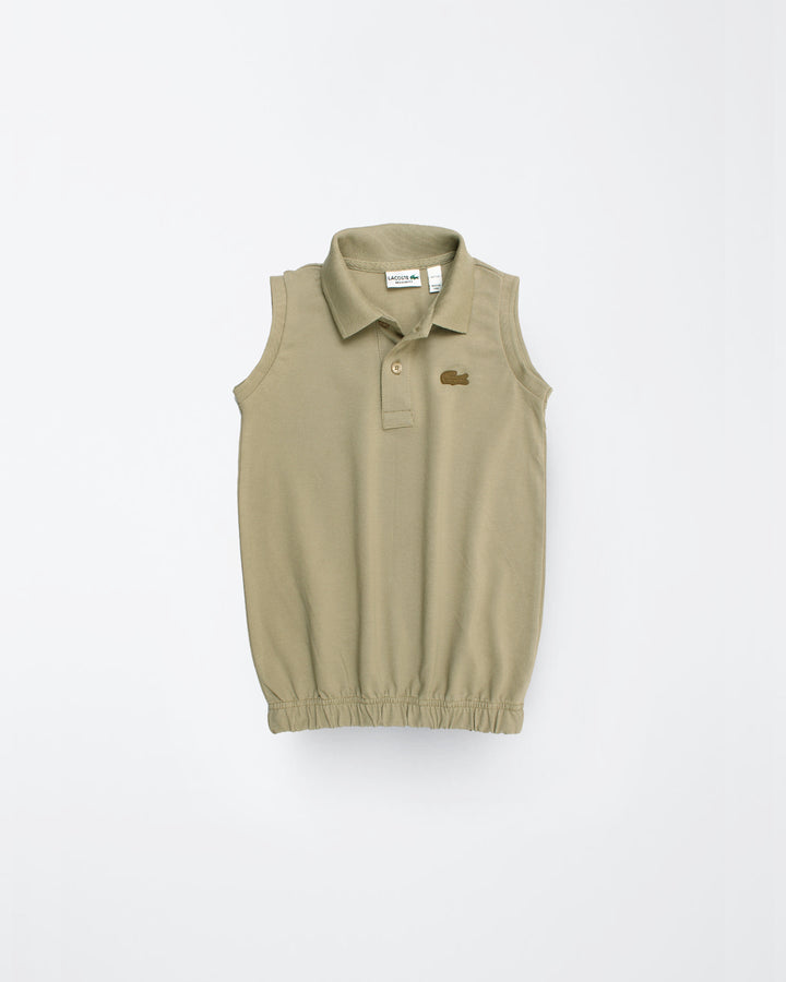 Premium Baby Girl Lac. Polo Shirt - Beige
