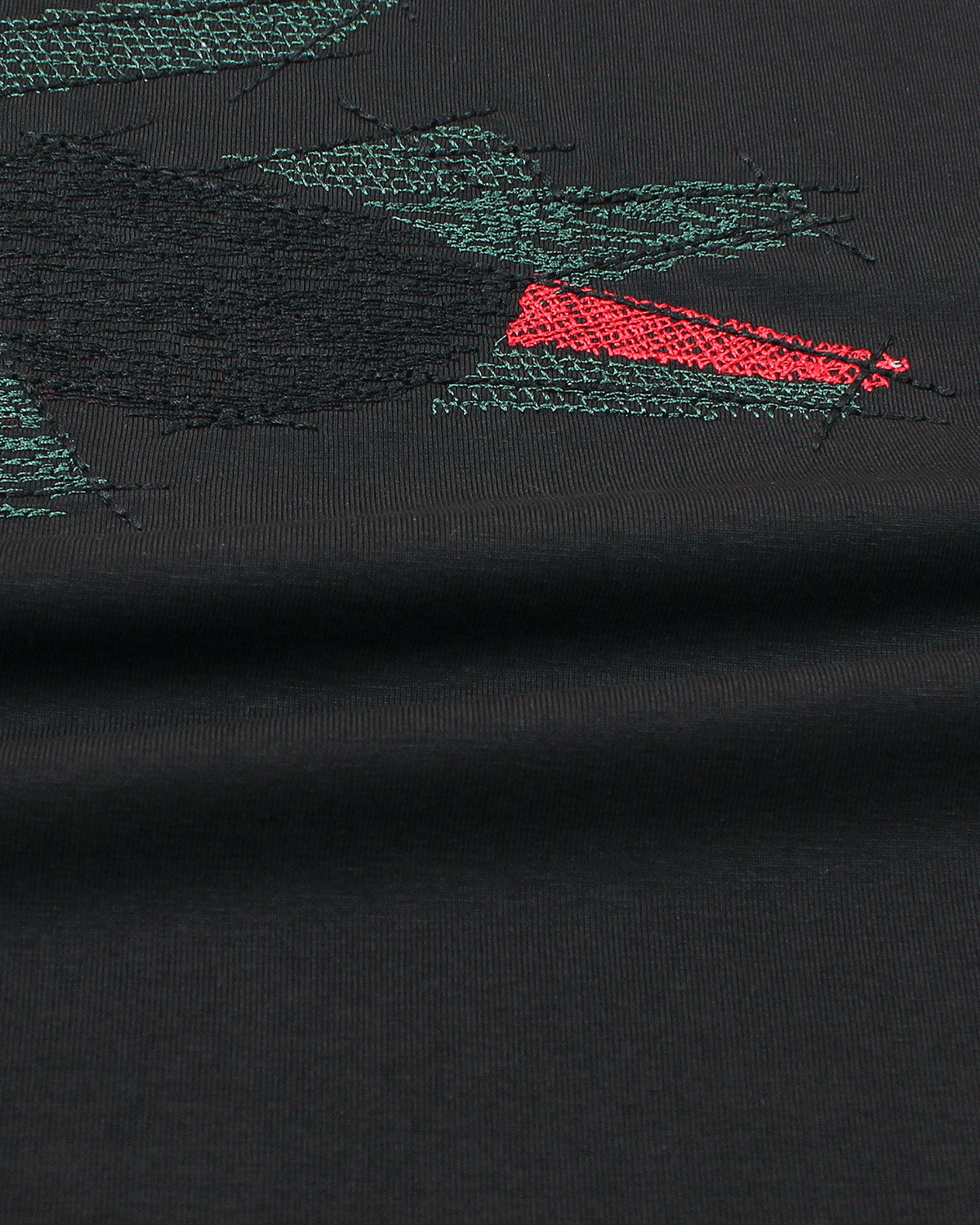Men's Oversize Croc Lac. T Shirt - Black