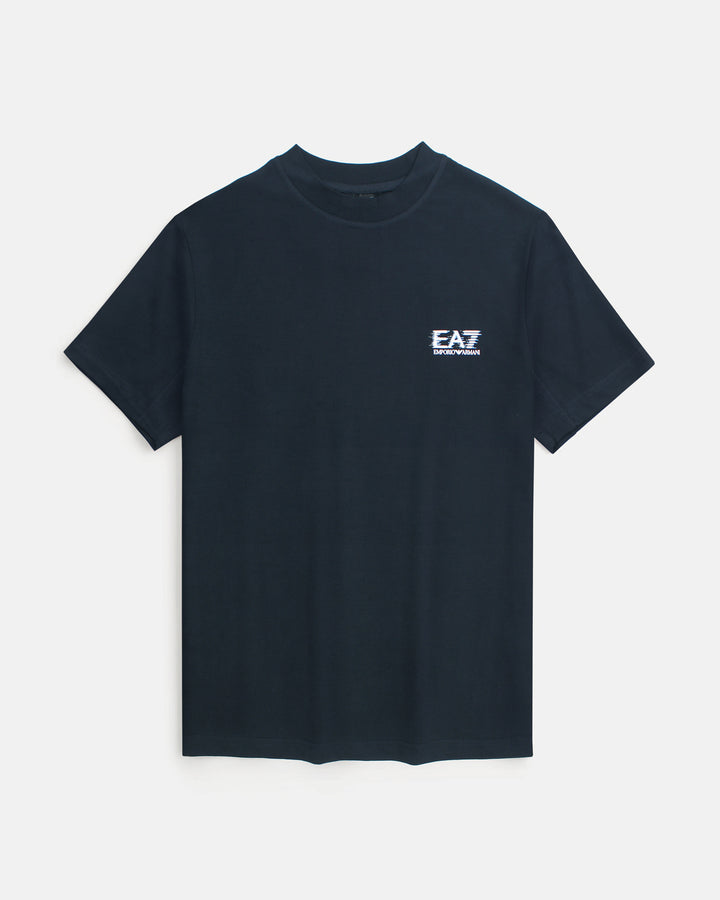Premium Men's EA7 Oversized T Shirt - Navy Blue