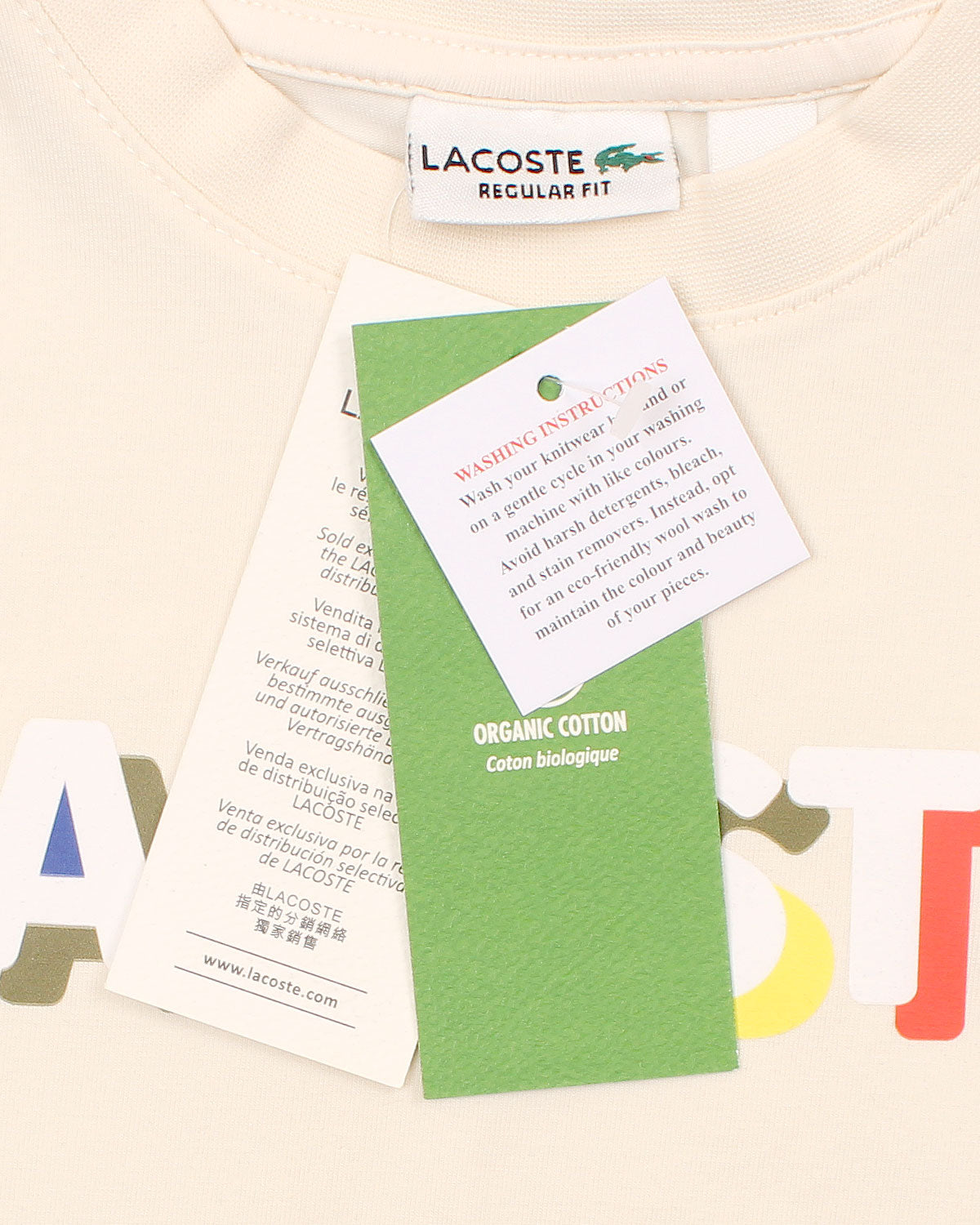 Kids Lac. Multi Logo T Shirt - Off White