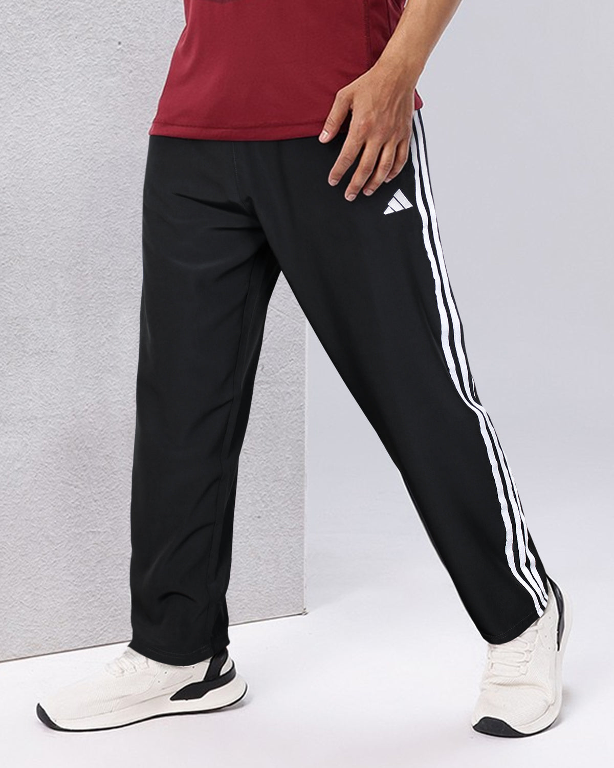 Adi. Tricot Three Stripes Track Pant - Black