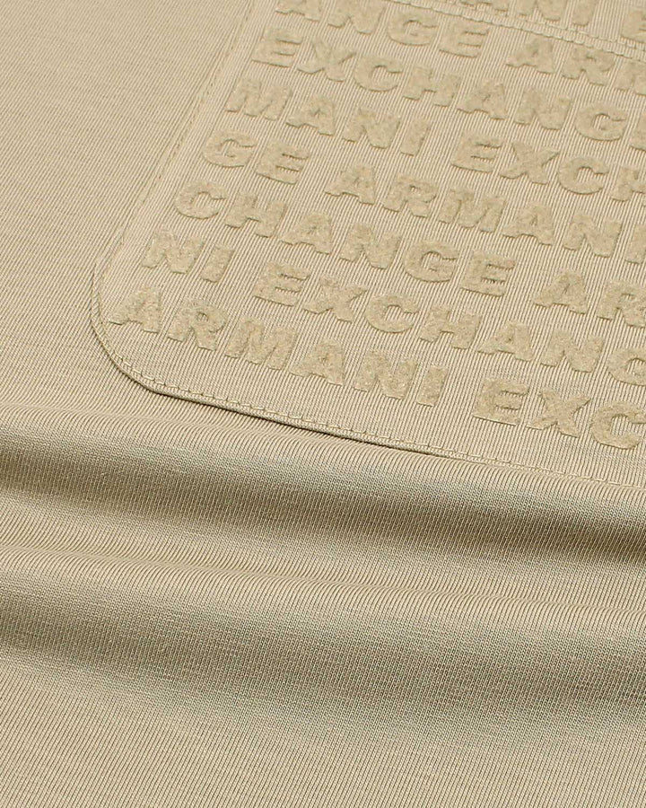 Men's Pocket A-X T Shirt - Beige