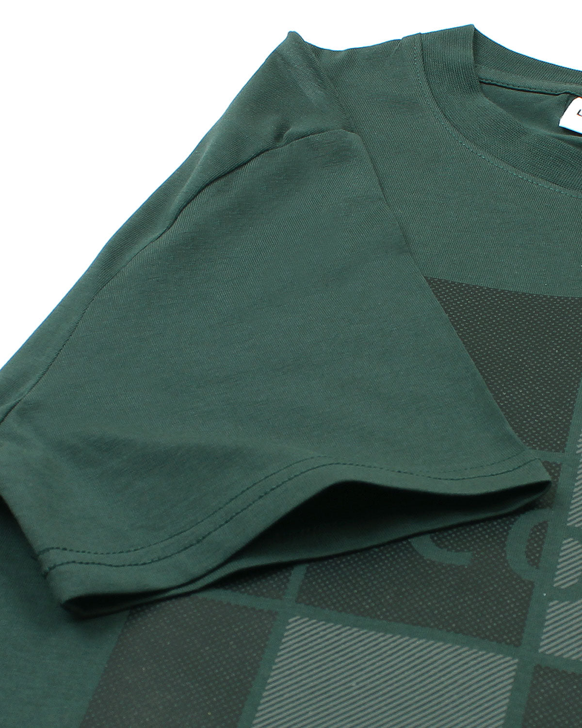 Men's Lac Graphic Grid T Shirt - Green