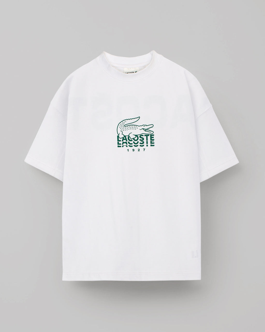 Lac. Men's Oversized Graphic Logo T-Shirt – White