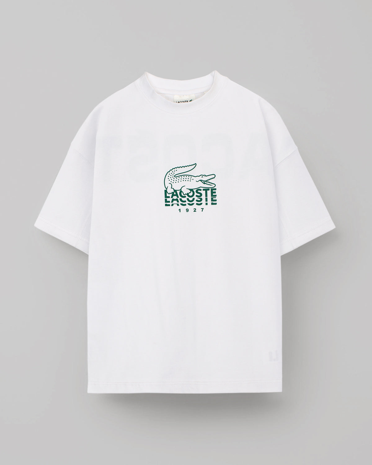 Lac. Men's Oversized Graphic Logo T-Shirt – White