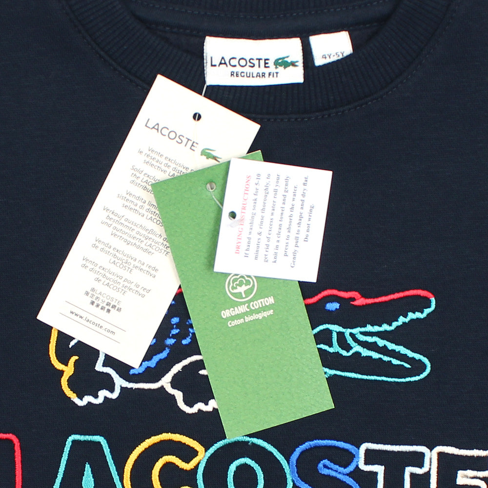 Kids Lac. Embraided Sweatshirt - Navy Blue