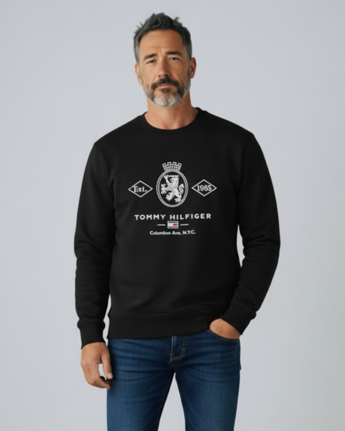 Premium TM Flag Men's Sweatshirt - Black
