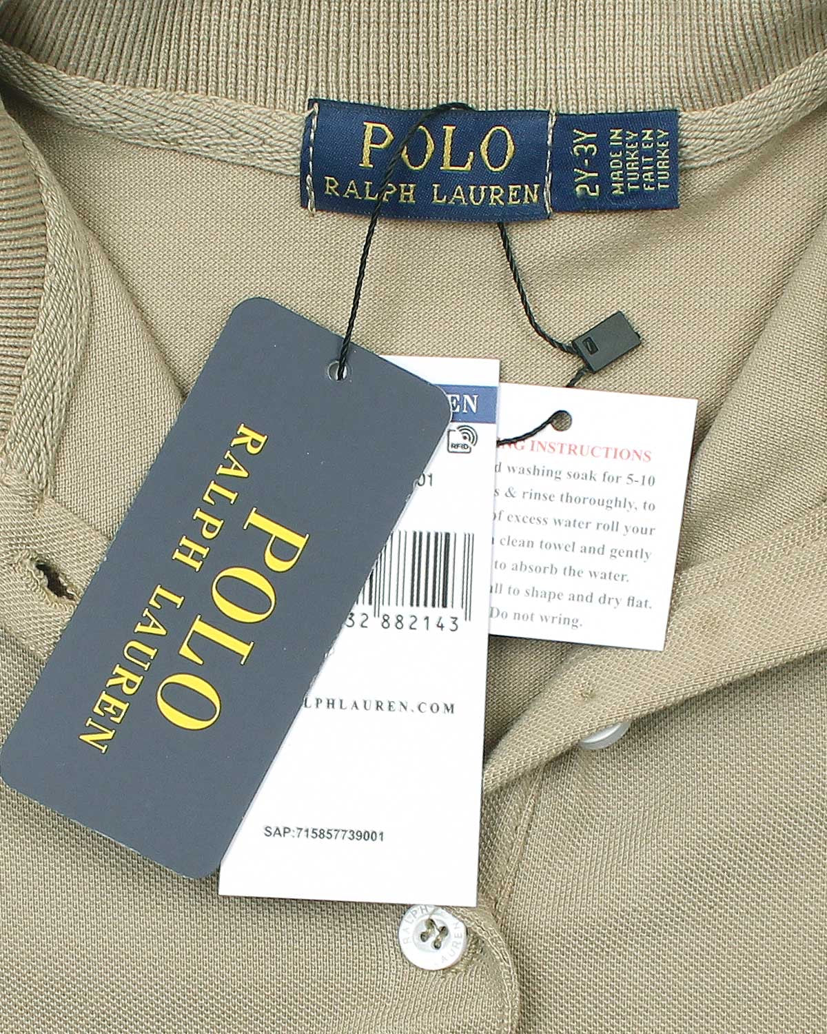 Baby Girl Iconic Polo Dress - Baby Grey