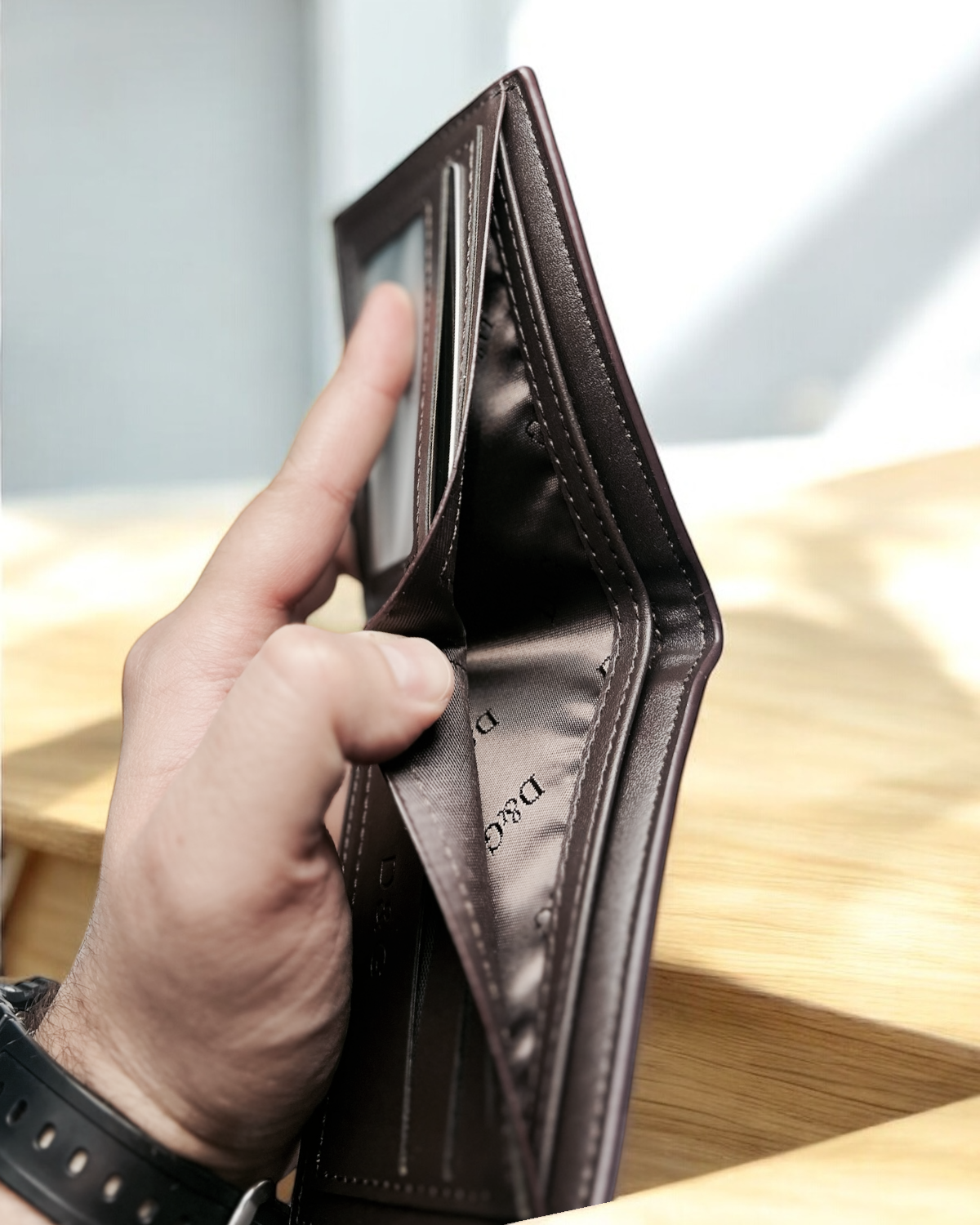 Premium D & G Logo Wallet - Brown