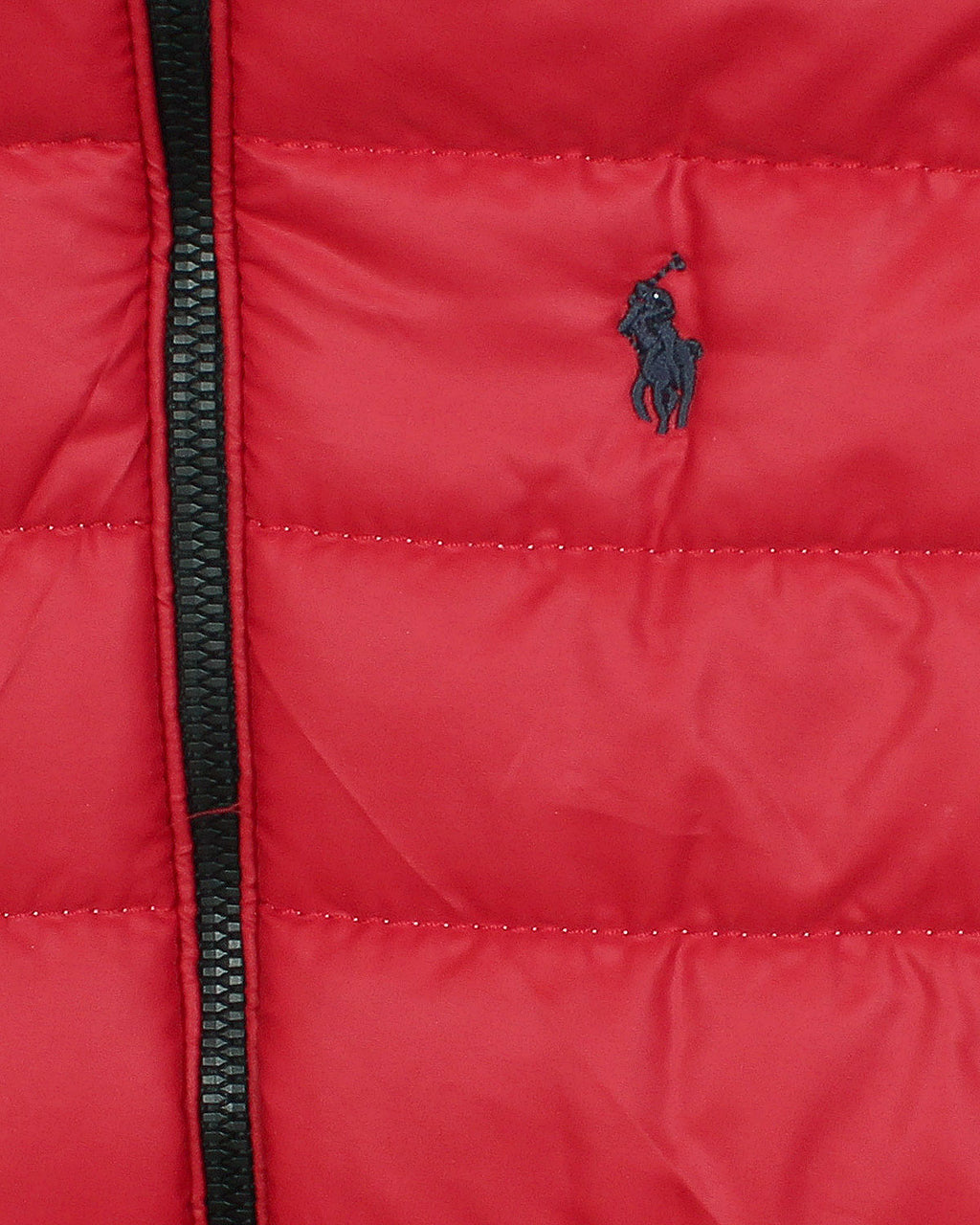Kids Puffer Hooded R-L Jacket - Red