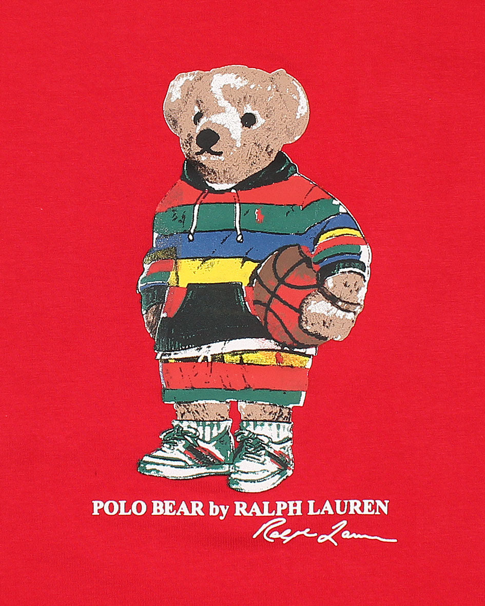 Iconic Boys Bear Tee - Red