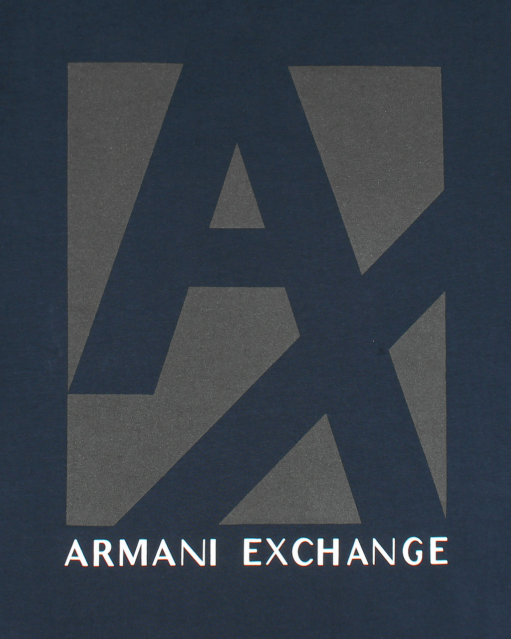 Exclusive A-X Crew Neck Tee Shirt - Navy Blue