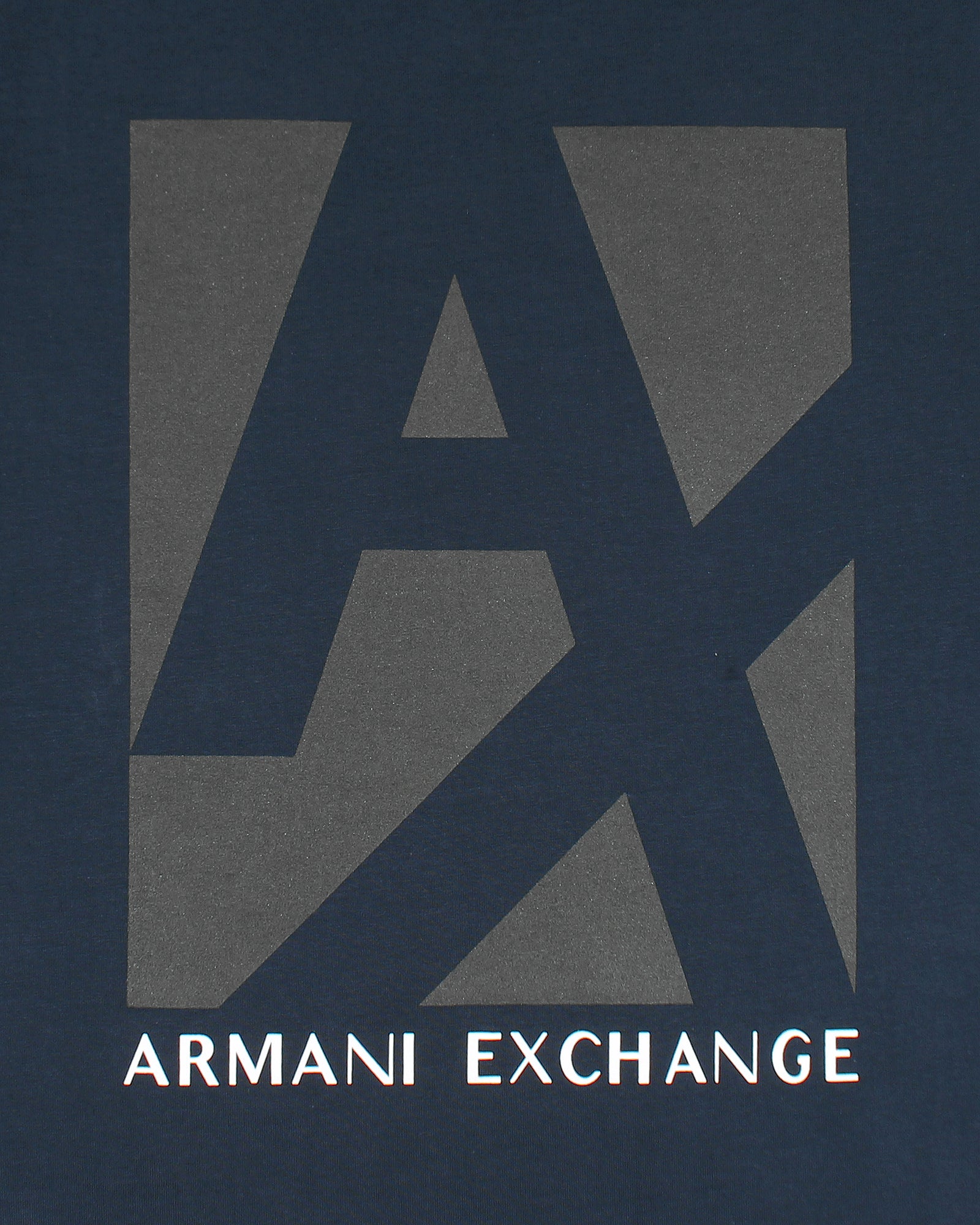 Exclusive A-X Crew Neck Tee Shirt - Navy Blue