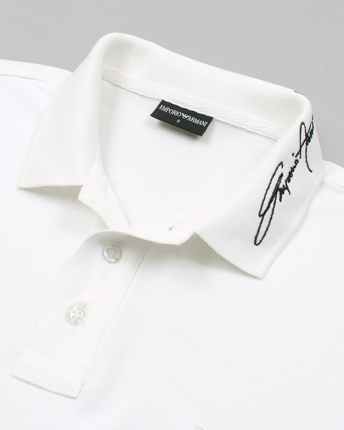 Men's EA. Collar Polo Shirt - White