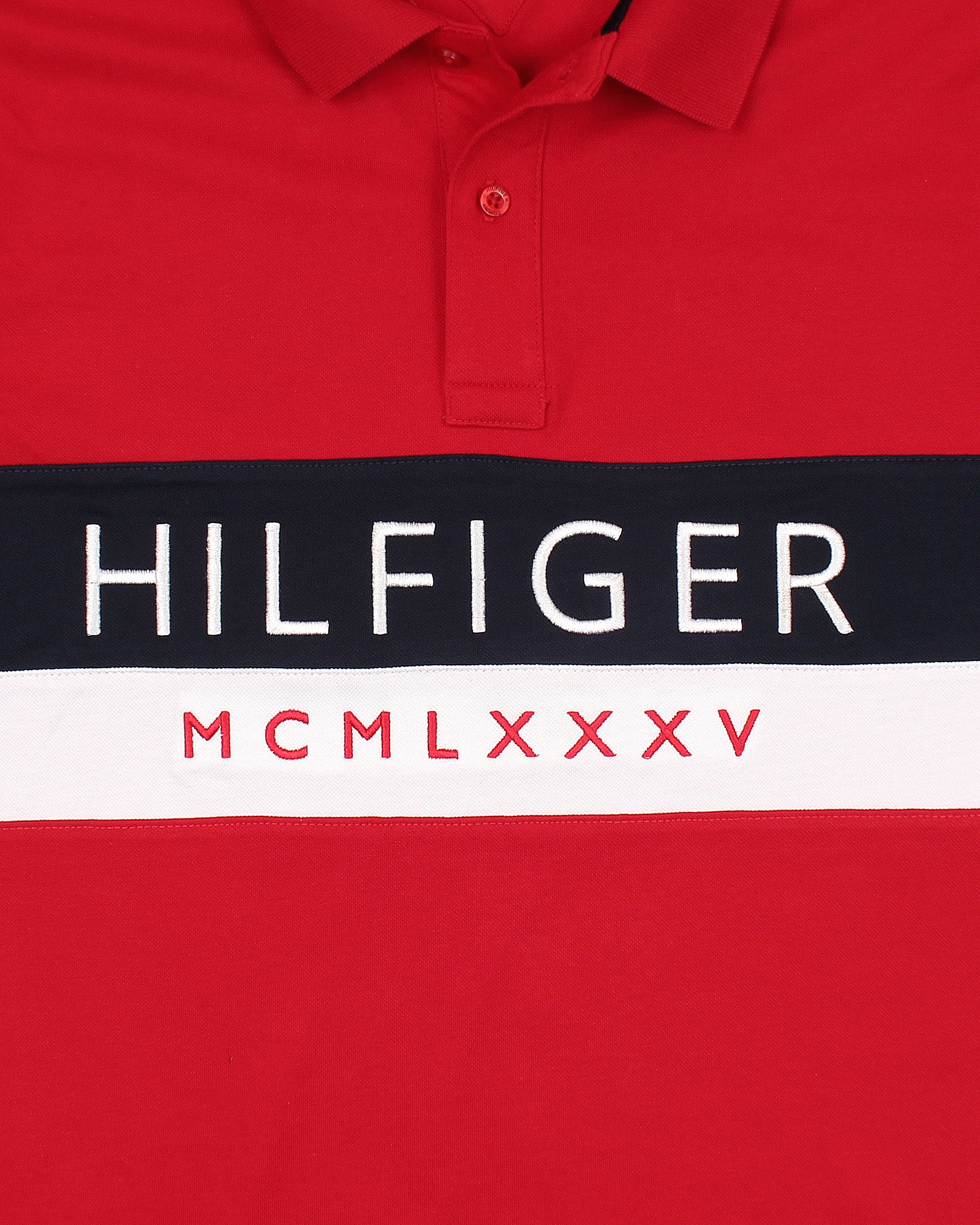 Exclusive Tommy Panel Polo - Red
