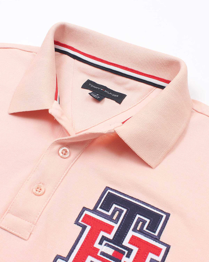 Premium Men's iconic TH Polo Shirt - Pink