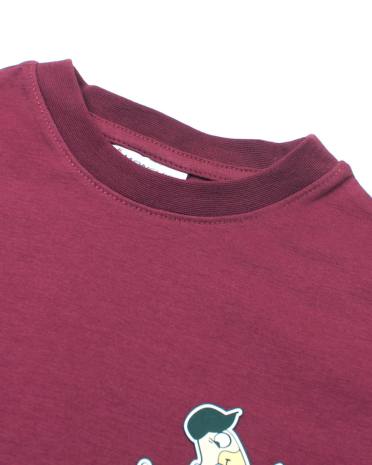 Kids Mon. Duck T Shirt - Maroon