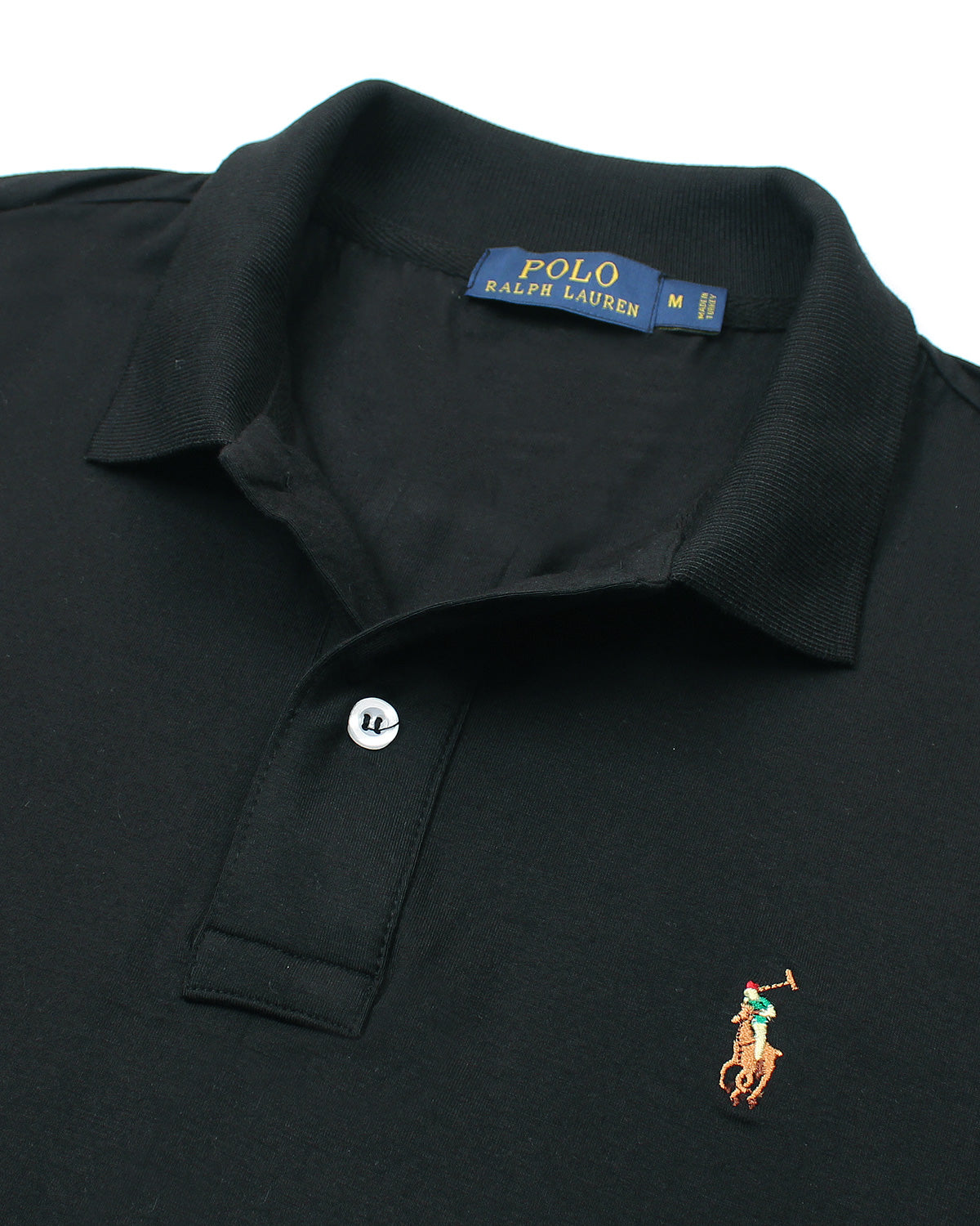 Premium Multi Pony Jersey Polo - Black