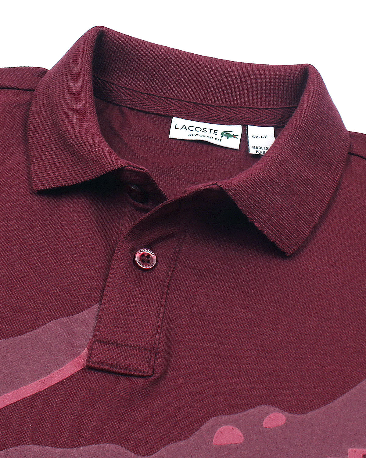 Exclusive Kids L-C-S-T Croc Polo - Maroon