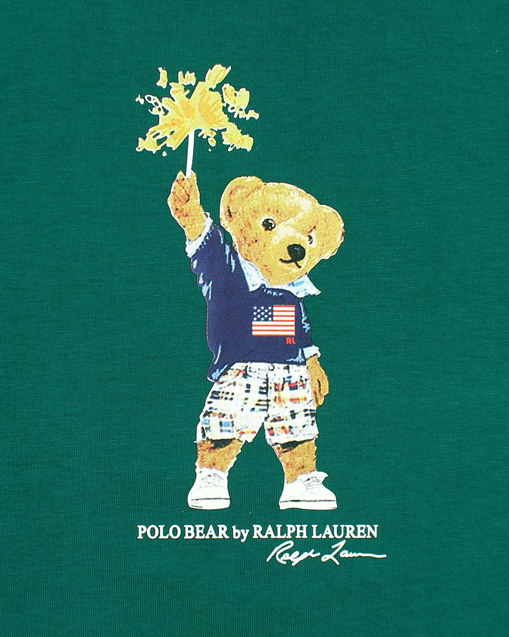 Exclusive Kids Flowes Bear Tee - Green