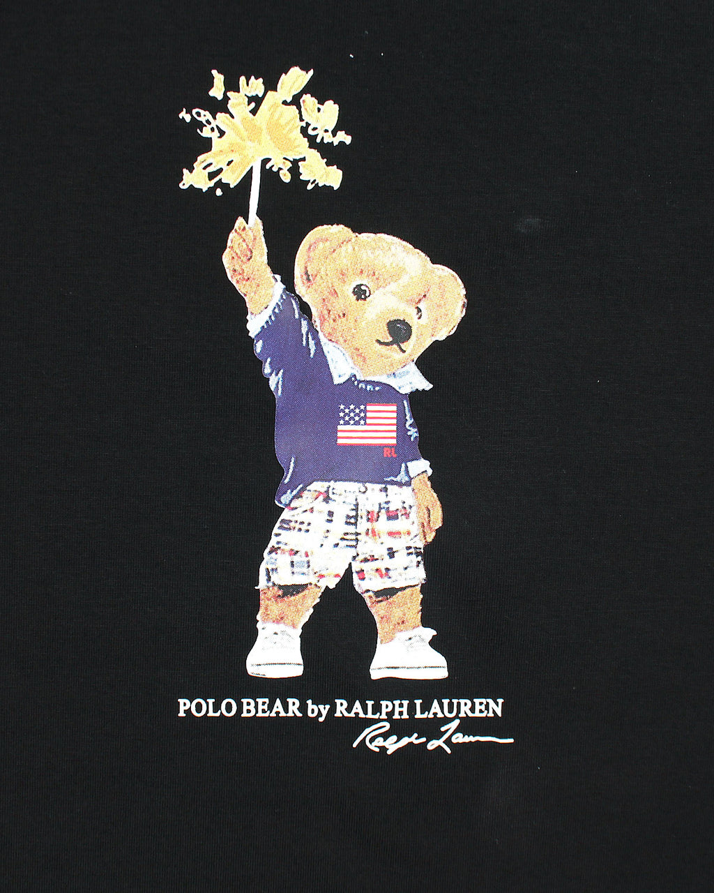 Exclusive Kids Flowes Bear Tee - Black