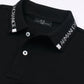 A-X Collar Design Polo - Black