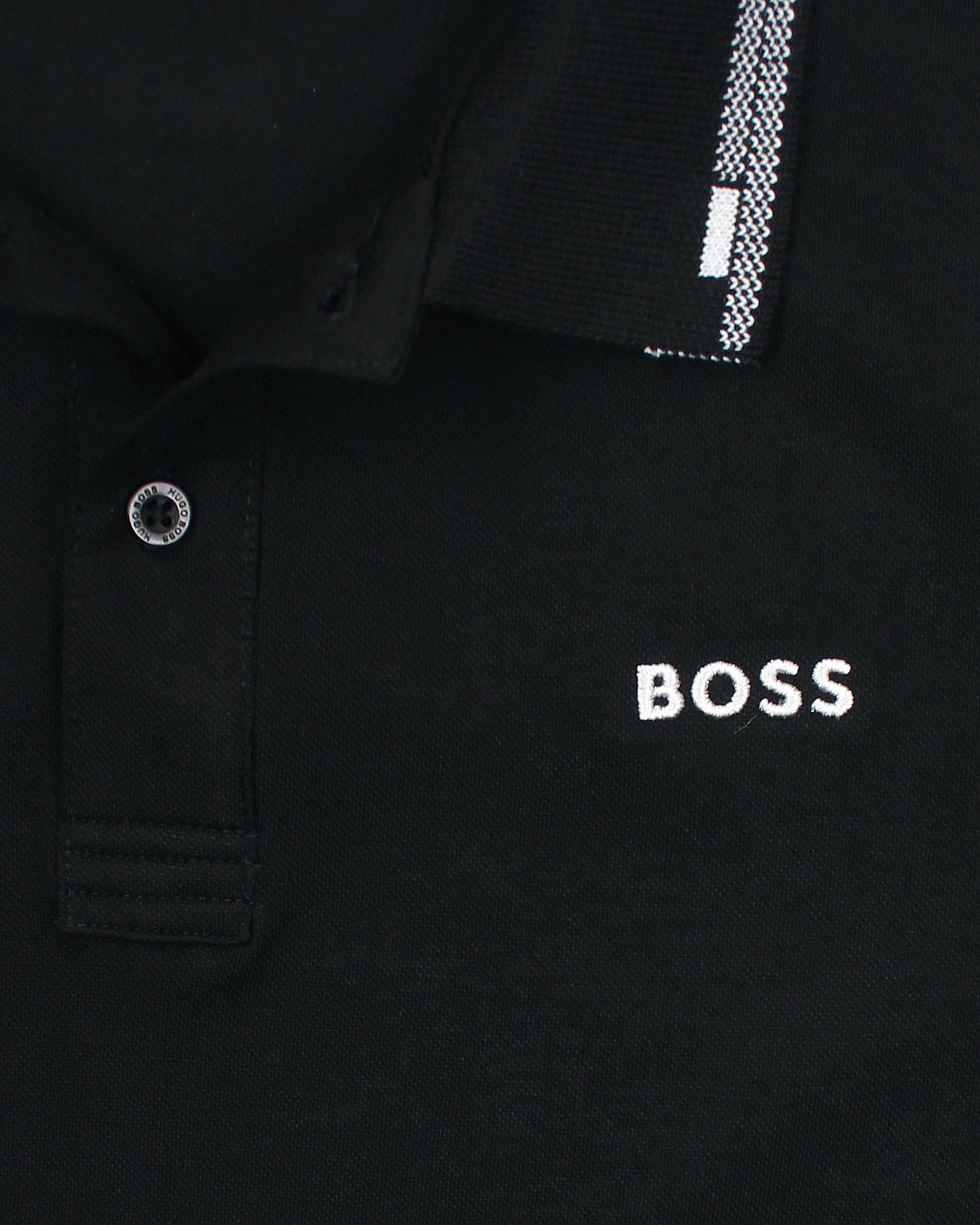 Iconic Bo/ss Basic Polo Shirt - Black